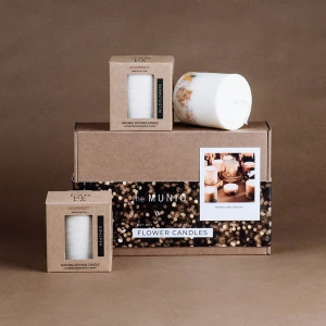 Flower Candles Gift Set